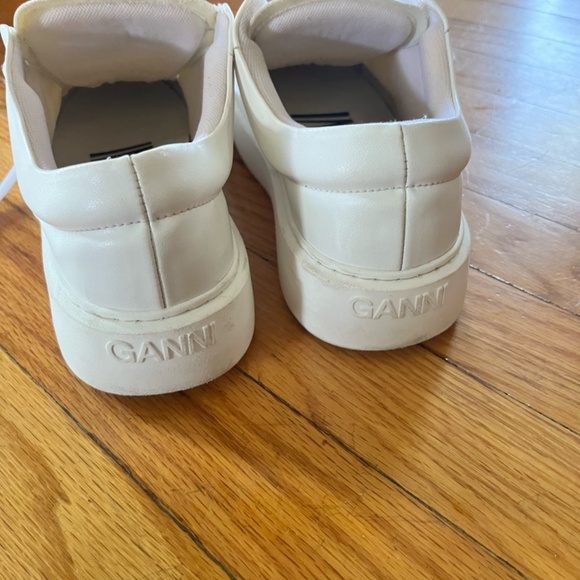 EUC- GANNI White Vegea Sneakers - size 38 - Picture 4 of 9